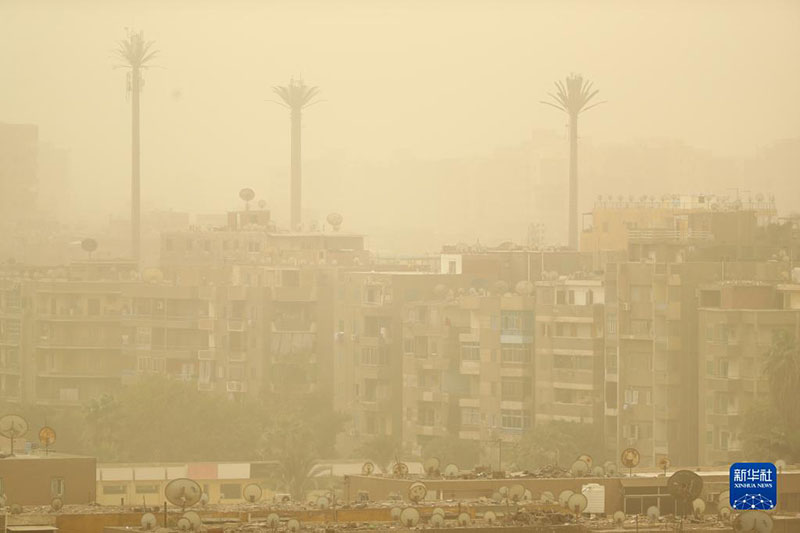 Vumbi lililotokana na dhoruba za mchanga latokea Cairo