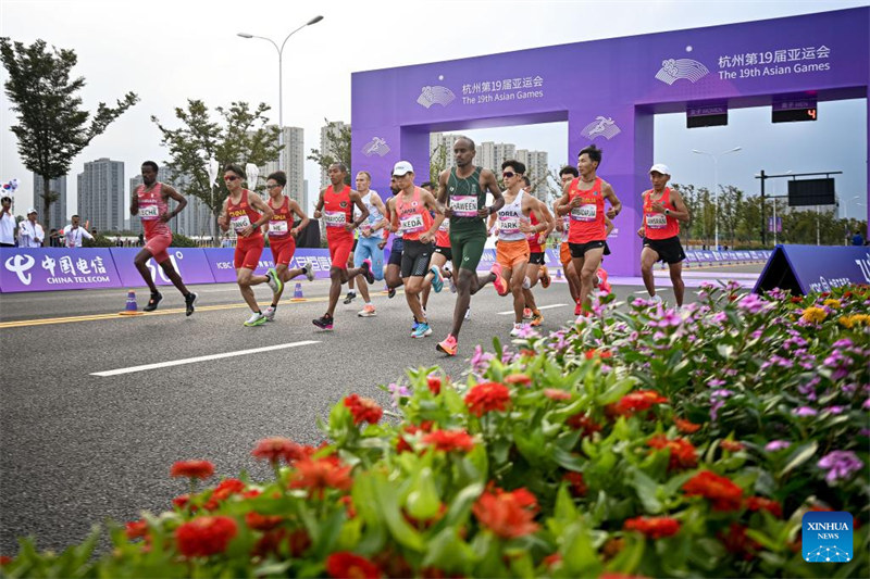 Habari Picha za Fainali za Mbio?za Marathon katika Michezo ya 19 ya Asia ya Hangzhou